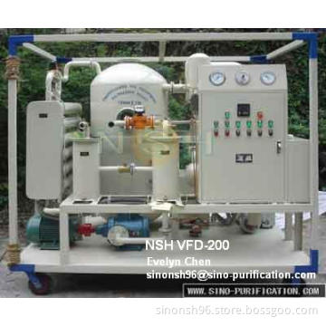 Vacuum transformer oil purifier (VFD-200)